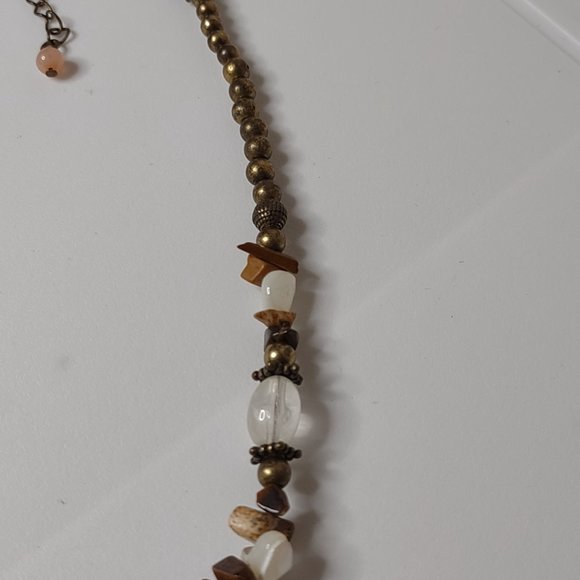 Very Cool Mixed Materials Dragonfly Necklace Adjustable 16.5 To 18.5 Inches - Picture 11 of 16